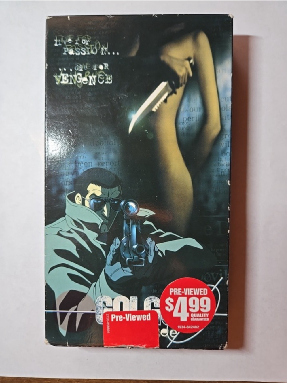 VINTAGE GOLGO 13: Queen Bee VHS 1998 DRAMATIC THRILLER